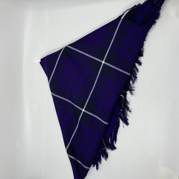 Melville Kilts Purple Fly Plaid Tartan & Brooch Set Scottish Celtic - Picture 7 of 7